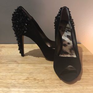 Sam Edelman Larissa Peep Toe Black 11M, Like new!